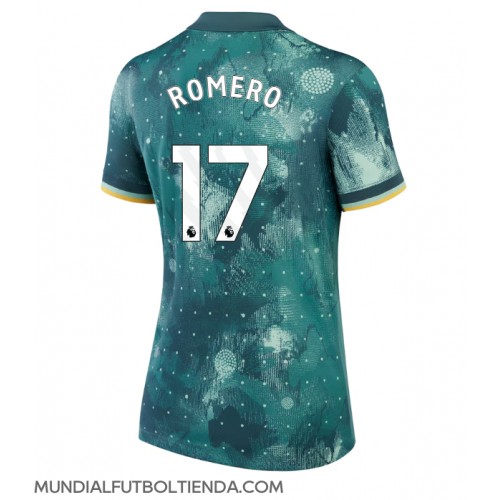 Camiseta Tottenham Hotspur Cristian Romero #17 Tercera Equipación Replica 2024-25 para mujer mangas cortas